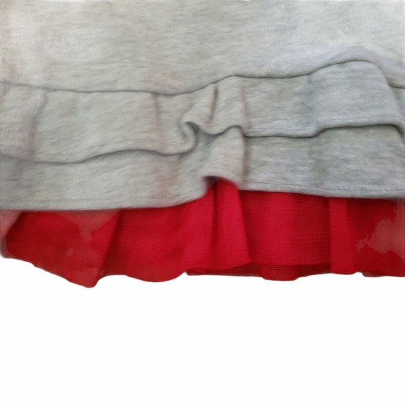 Calvin Klein Baby Girls Shirt Gray/Red Tulle Accents 6/9 Months See Description - Picture 4 of 6